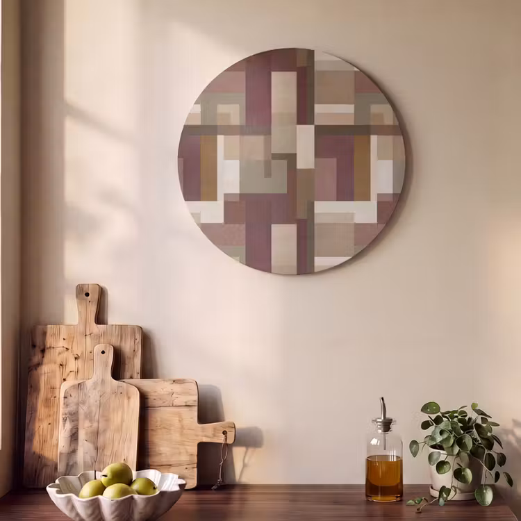 Akoestisch schilderij rond - Modern - Geometrie - Kleurrijk — 4