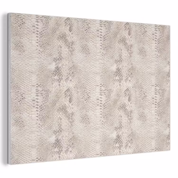 Akoestisch schilderij - Slang - Patroon - Beige — 1