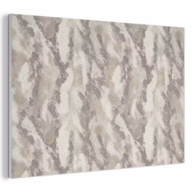 Akoestisch schilderij - Slang - Patroon - Taupe — 1