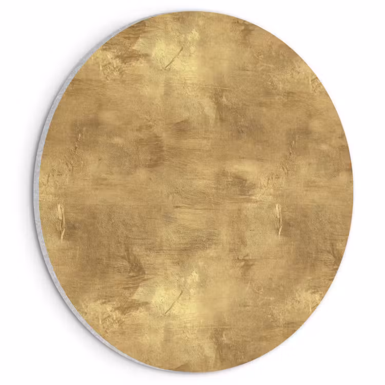 Akoestisch schilderij rond - Industrieel - Textuur - Goud — 1
