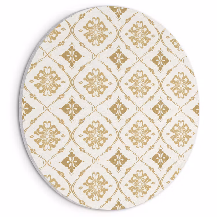 Akoestisch schilderij rond - Ornament - Klassiek - Goud — 1