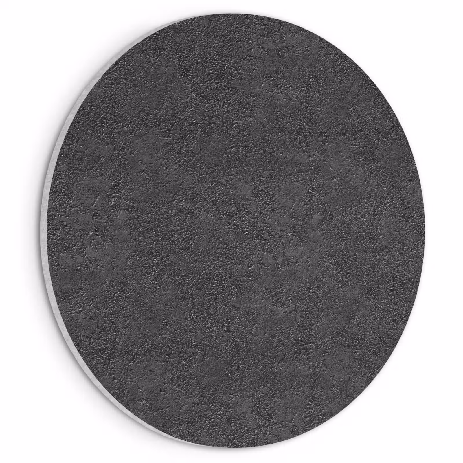 Akoestisch schilderij rond - Donkergrijs - Asfaltstructuur - Ruw — 1
