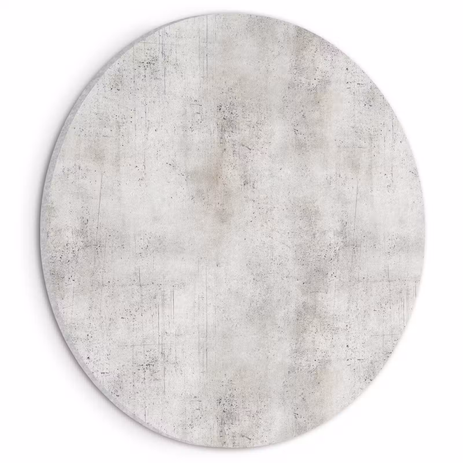 Akoestisch schilderij rond - Grijs - Beton - Verweerd — 1