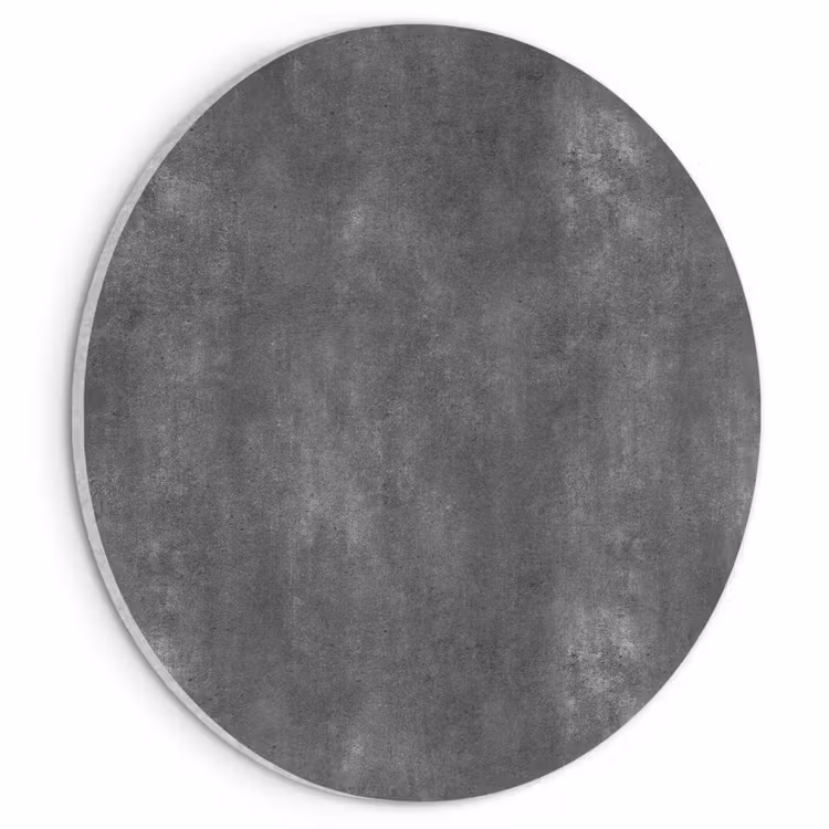 Akoestisch schilderij rond - Donkergrijs - Ruw - Beton — 1