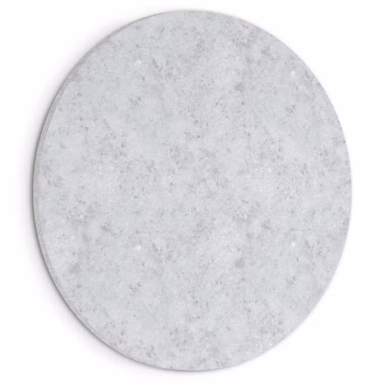 Akoestisch schilderij rond - Grijs - Terrazzo-effect - Beton — 1