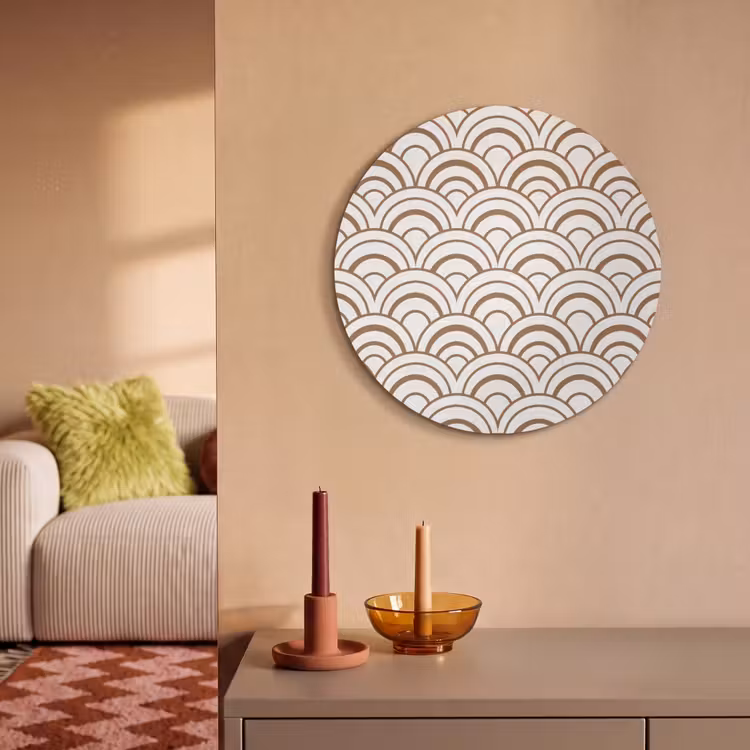 Akoestisch schilderij rond - Klassiek - Motief - Terracotta — 3