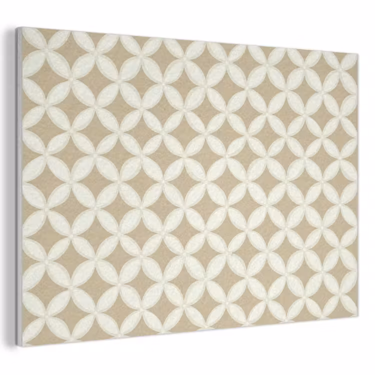 Akoestisch schilderij - Symmetrisch - Motief - Beige — 1