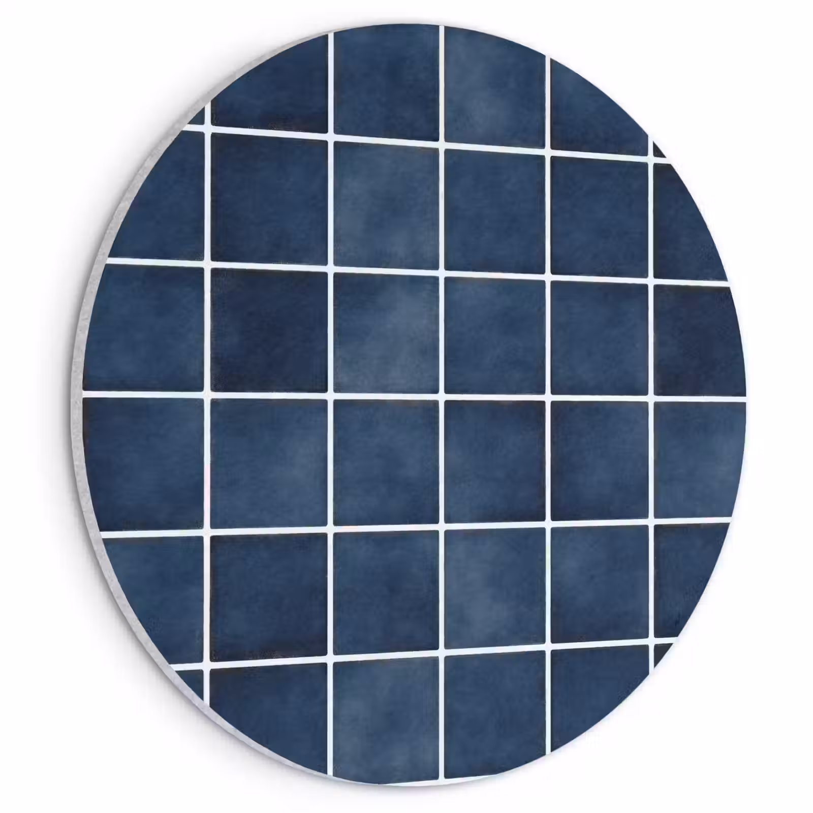 Akoestisch schilderij rond - Tegel - Modern - Blauw — 1
