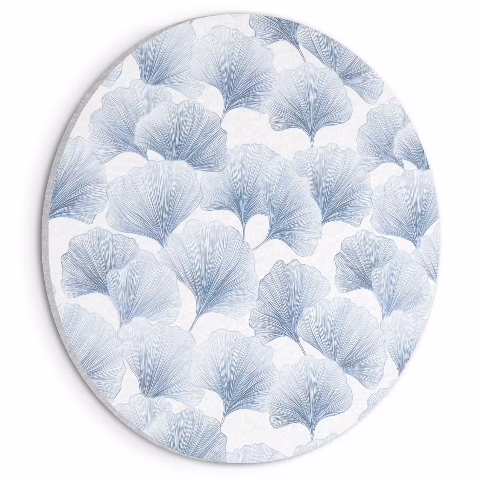 Akoestisch schilderij rond - Waaier - Modern - Blauw — 1