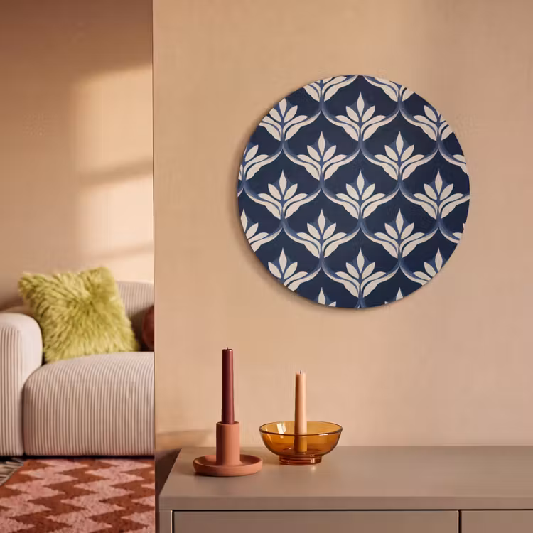 Akoestisch schilderij rond - Modern - Ontwerp - Blauw — 3