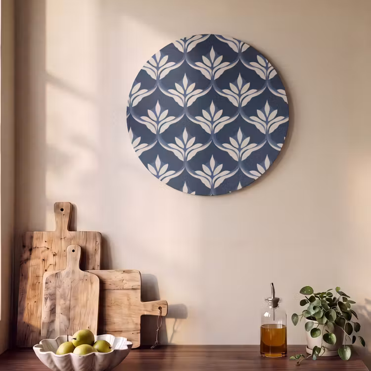 Akoestisch schilderij rond - Modern - Ontwerp - Blauw — 4
