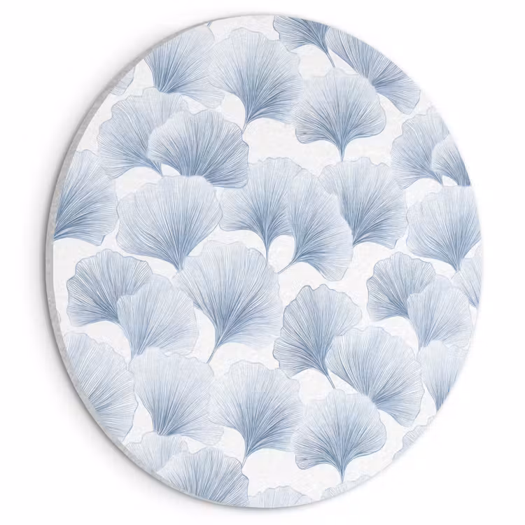 Akoestisch schilderij rond - Waaier - Modern - Blauw — 1