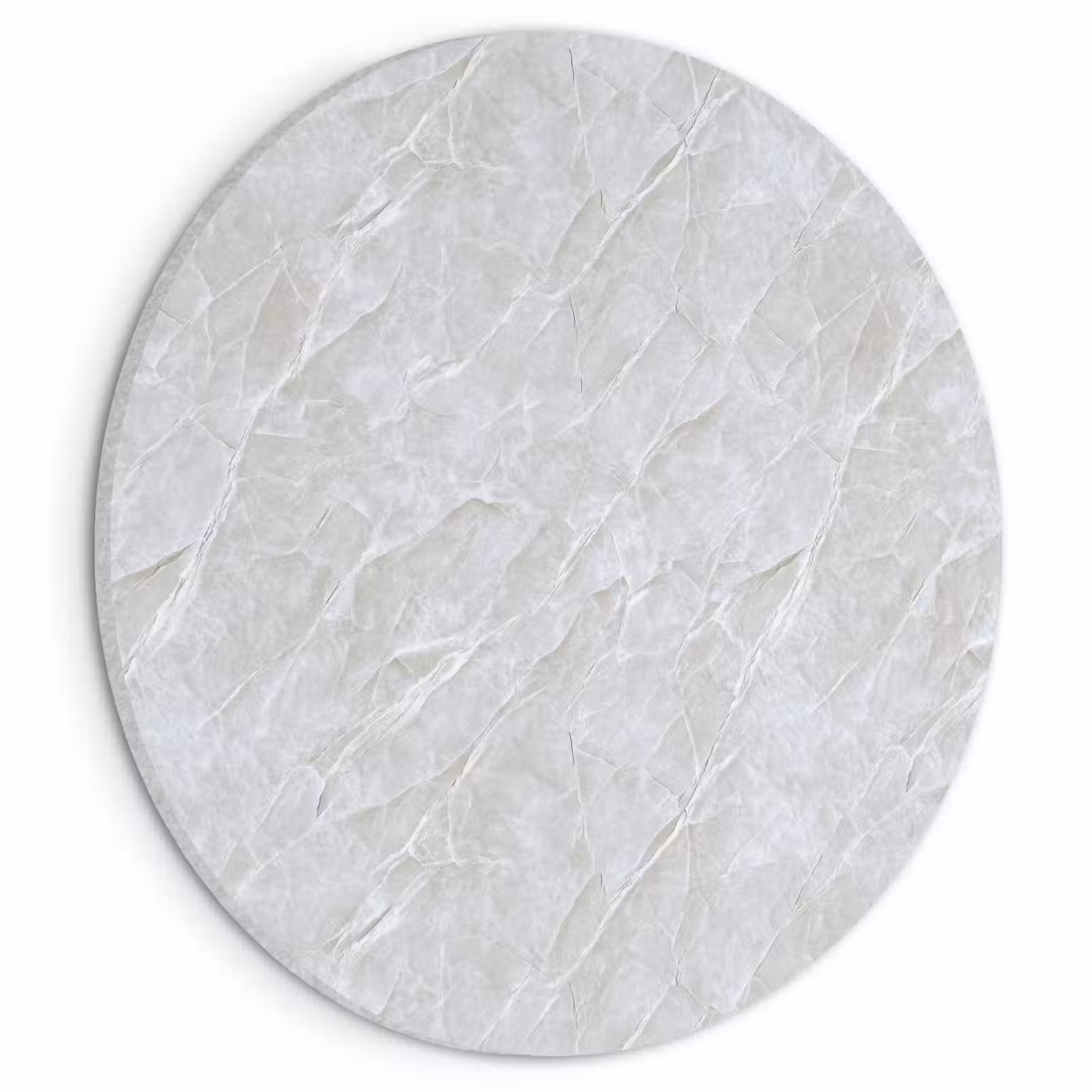 Akoestisch schilderij rond - Oppervlakte - Textuur - Grijs — 1