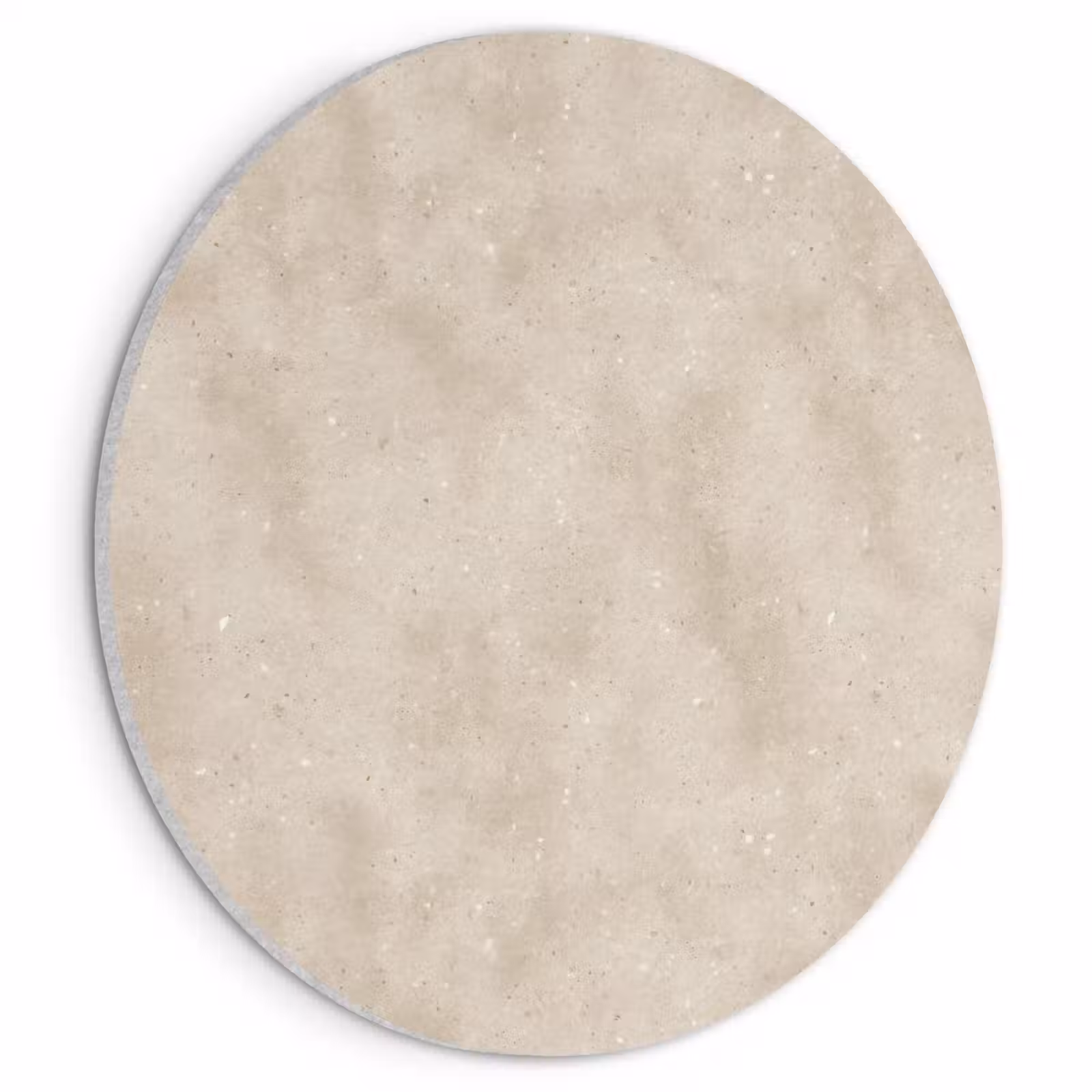 Akoestisch schilderij rond - Structuur - Spikkels - Beige — 1