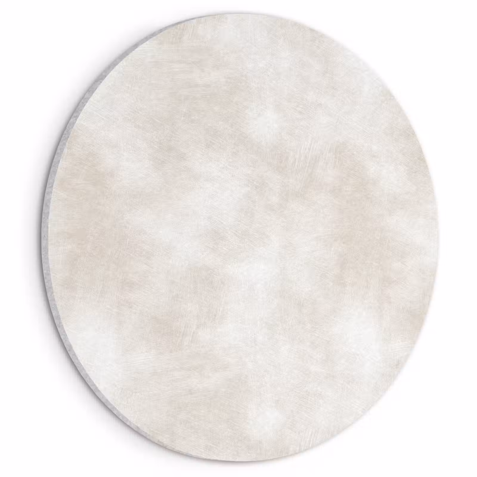 Akoestisch schilderij rond - Subtiel - Structuur - Beige — 1