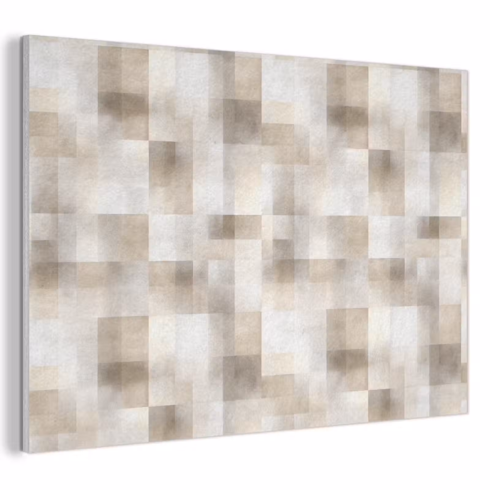 Akoestisch schilderij - Textuur - Linnen - Beige — 1