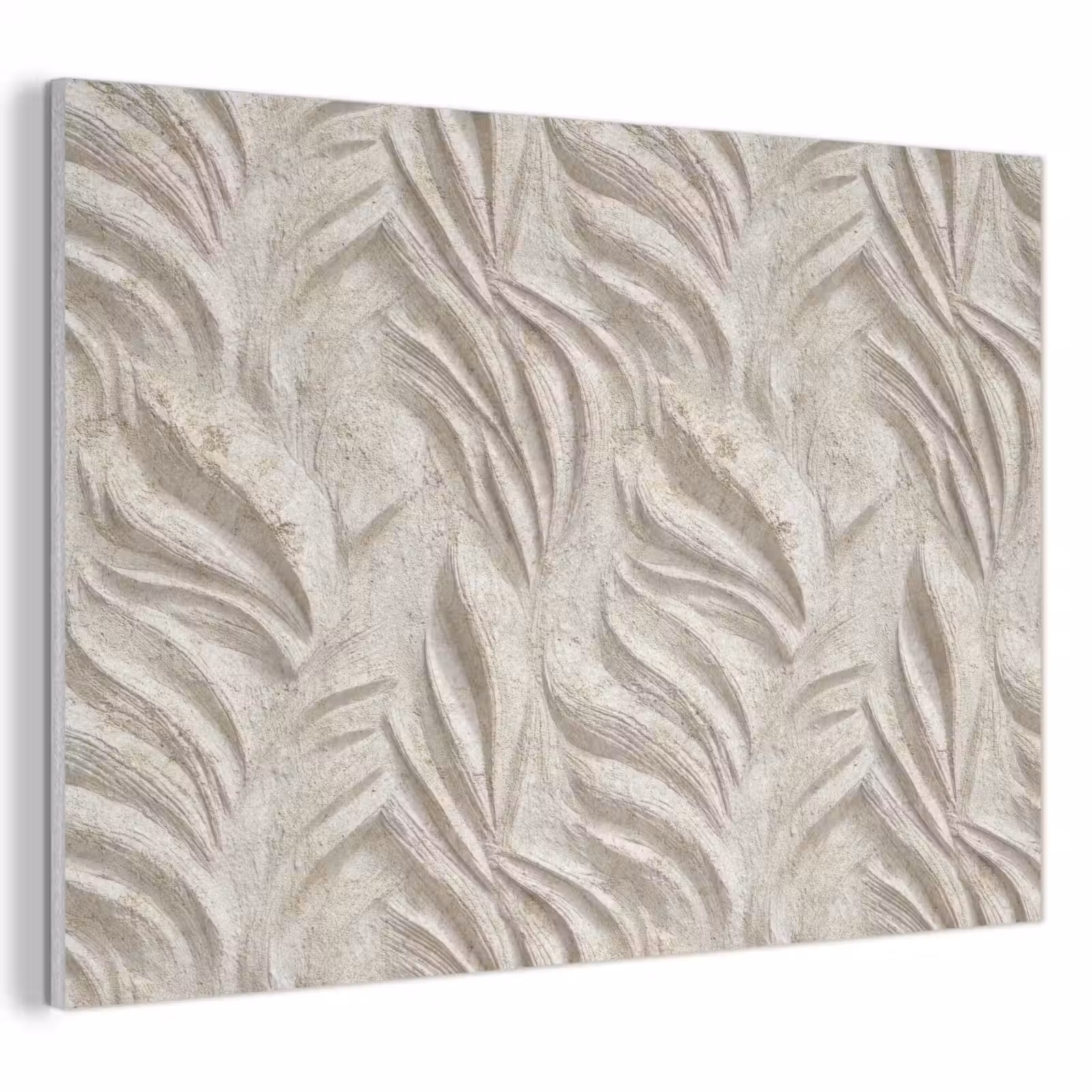 Akoestisch schilderij - Textuur - Reliëf - Beige — 1