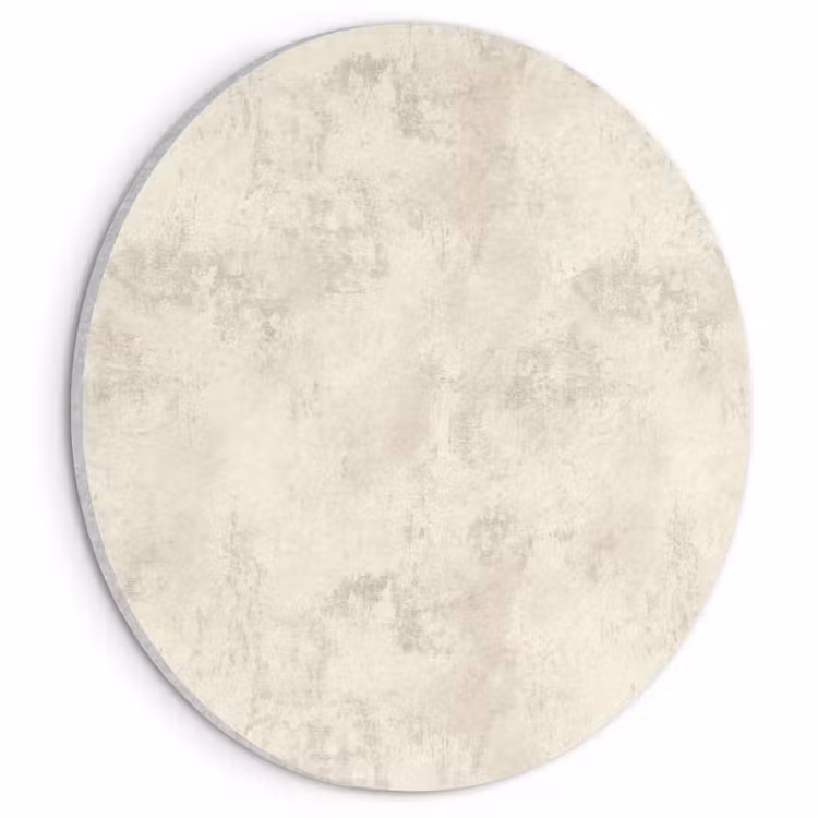 Akoestisch schilderij rond - Patroon - Organisch - Beige — 1