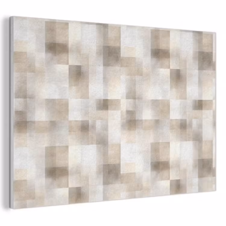 Akoestisch schilderij - Textuur - Linnen - Beige — 1