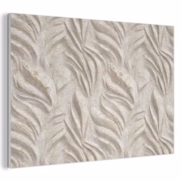 Akoestisch schilderij - Textuur - Reliëf - Beige — 1