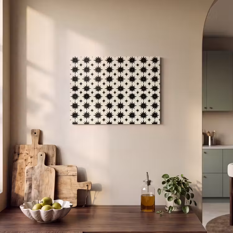 Akoestisch schilderij - Stervormen - Geometrisch - Zwart — 3