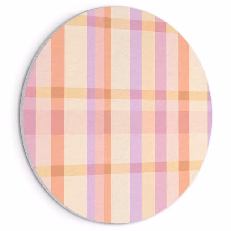 Akoestisch schilderij rond - Pastel - uitpatroon - Geometrisch — 1