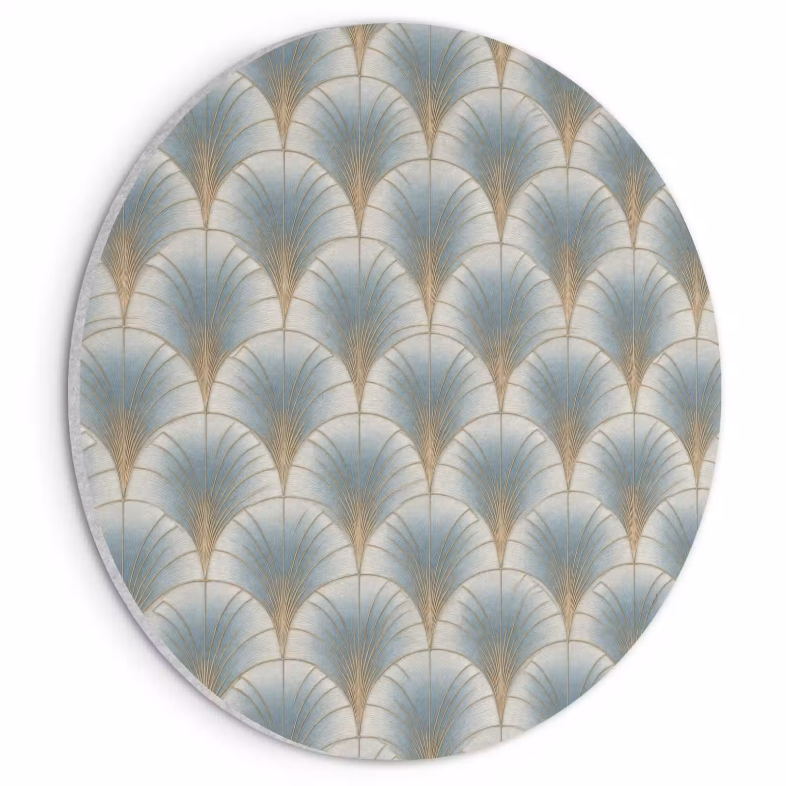 Akoestisch schilderij rond - Waaier - Klassiek - Blauw — 1