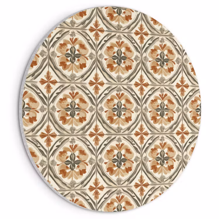 Akoestisch schilderij rond - Elegant - Antiek - Kleurrijk — 1