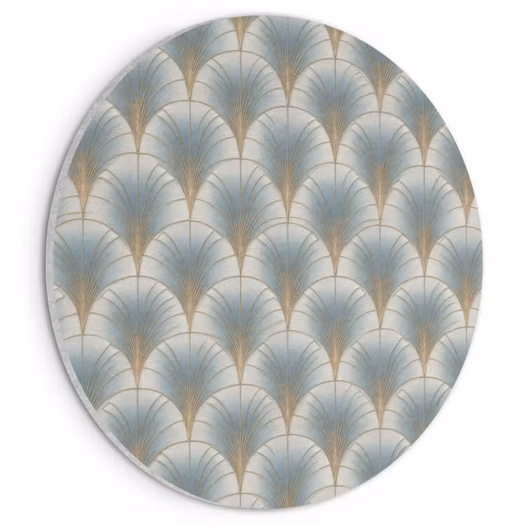 Akoestisch schilderij rond - Waaier - Klassiek - Blauw — 1
