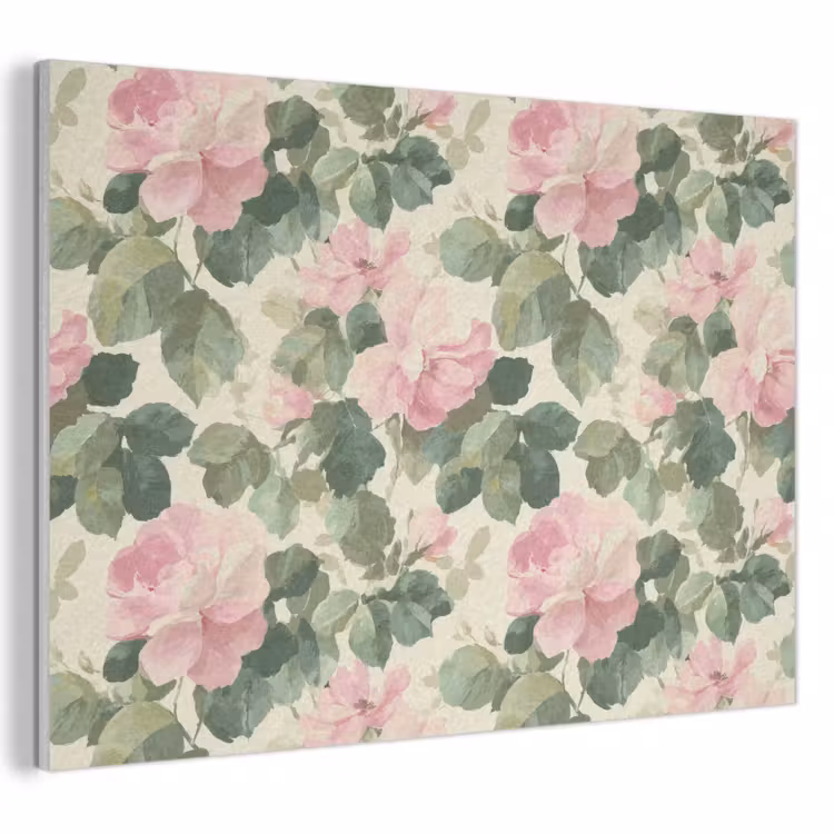 Akoestisch schilderij - Rozen - Botanisch - Roze — 1