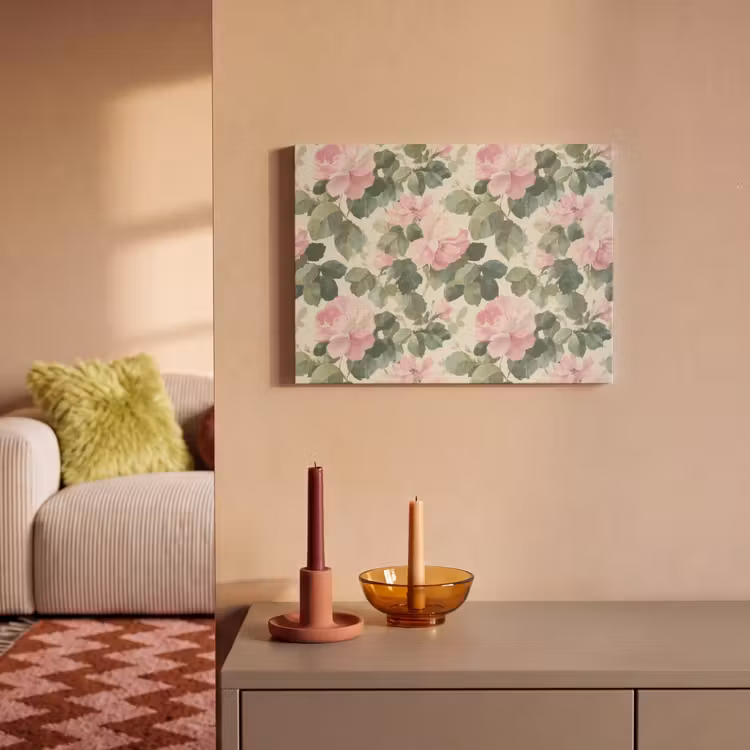 Akoestisch schilderij - Rozen - Botanisch - Roze — 2