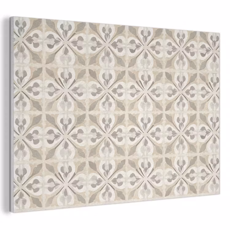 Akoestisch schilderij - Tegel - Motief - Beige — 1