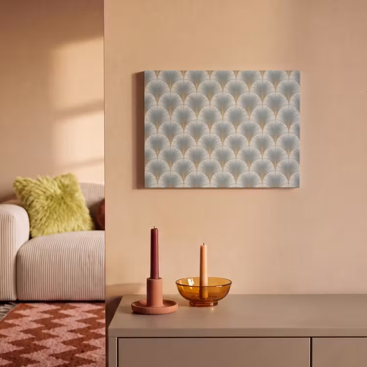 Akoestisch schilderij - Waaier - Klassiek - Blauw — 2