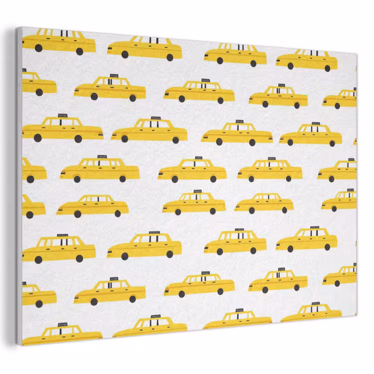 Akoestisch schilderij - Taxi - Iconisch - Geel — 1
