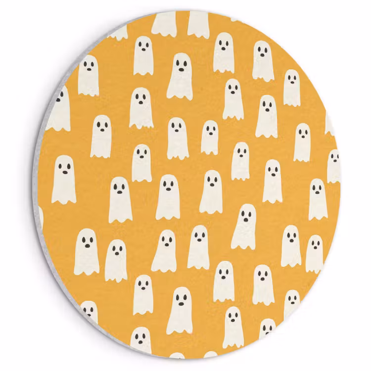 Akoestisch schilderij rond - Halloween - Spookjes - Oker — 1