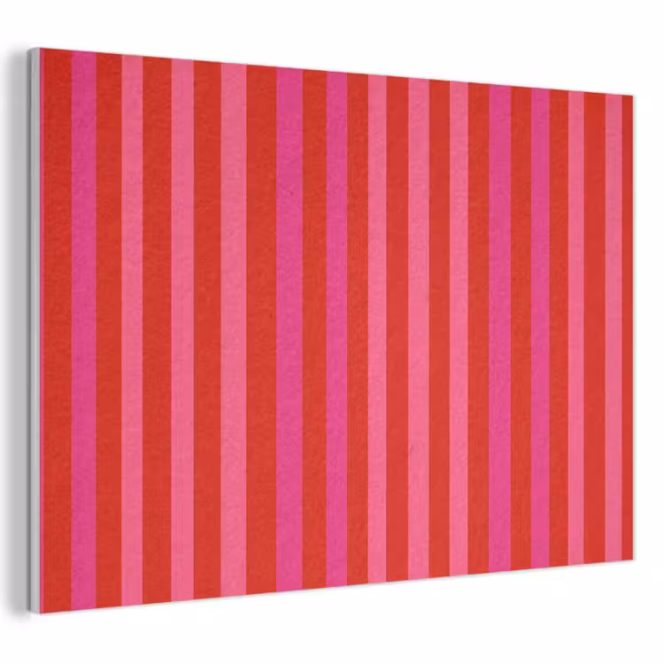 Akoestisch schilderij - Verticaal - Strepen - Roze — 1