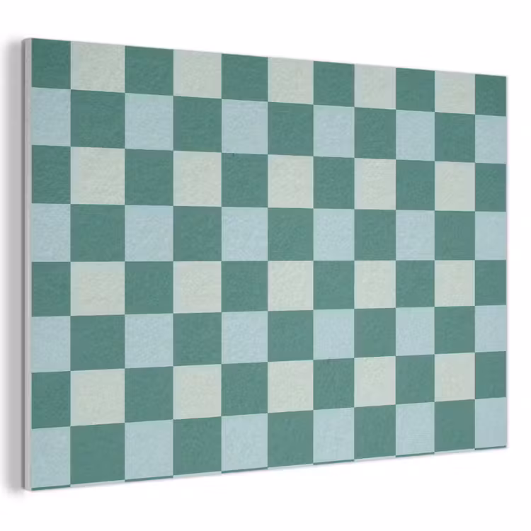 Akoestisch schilderij - Schaak - Klassiek - Groen — 1