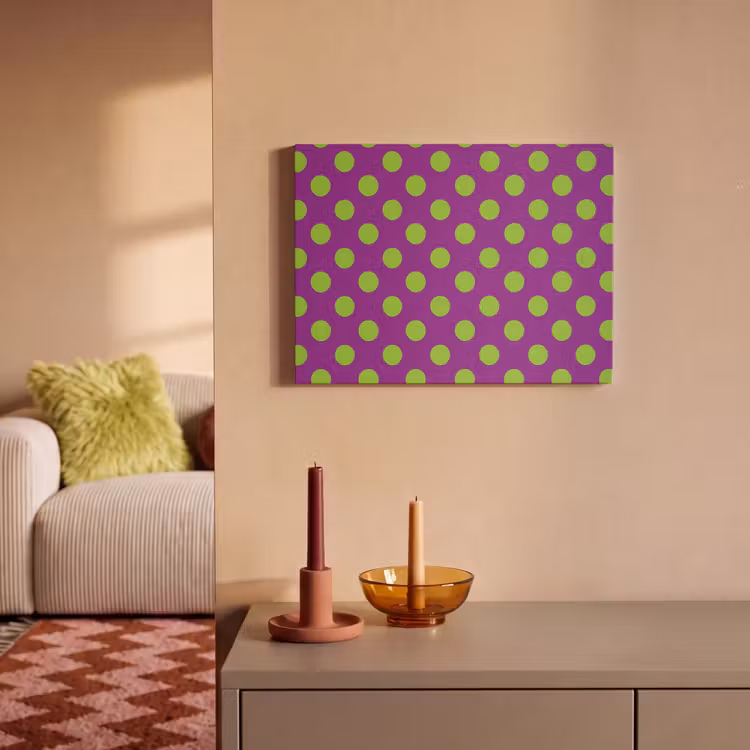 Akoestisch schilderij - Stippen - Klassiek - Groen — 2