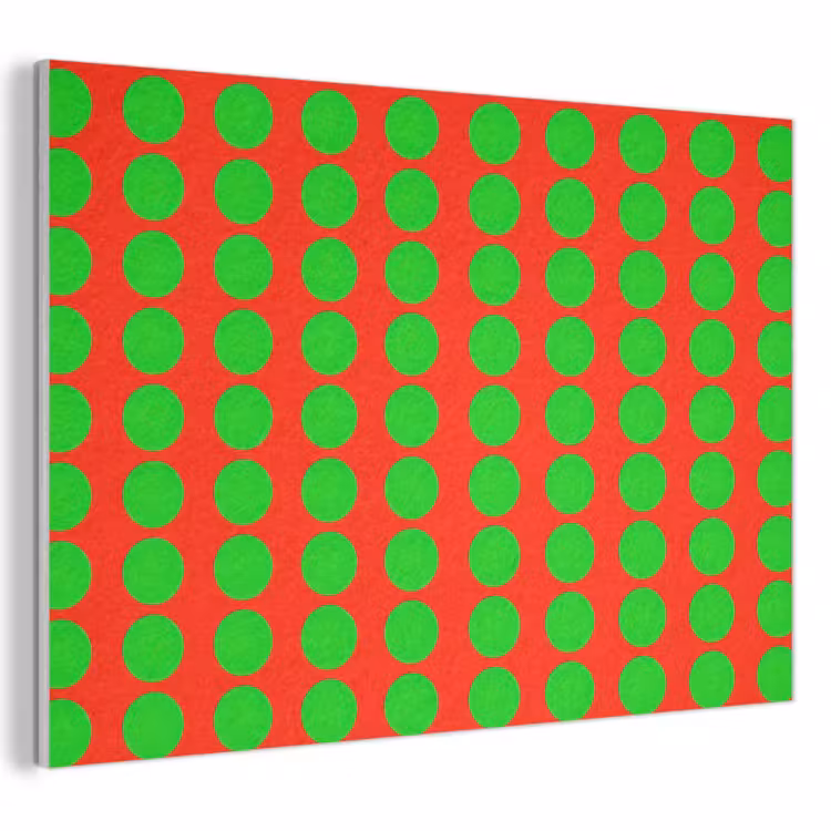 Akoestisch schilderij - Stippen - Patroon - Groen — 1