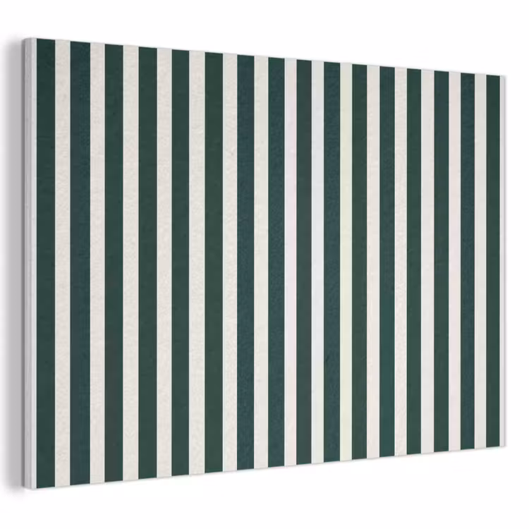 Akoestisch schilderij - Strepen - Klassiek - Groen — 1