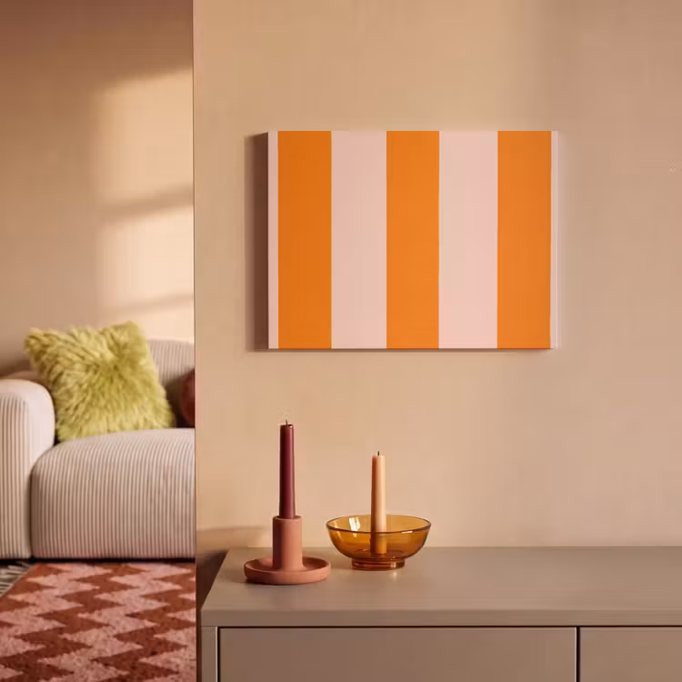 Akoestisch schilderij - Strepen - Modern - Oranje — 2