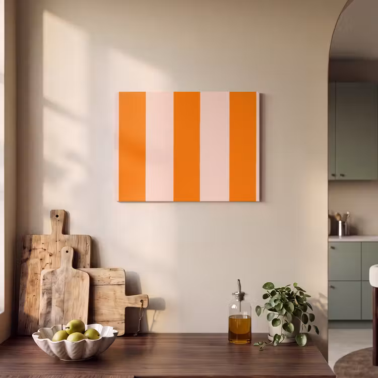 Akoestisch schilderij - Strepen - Modern - Oranje — 3