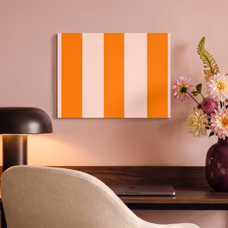Akoestisch schilderij - Strepen - Modern - Oranje — 4