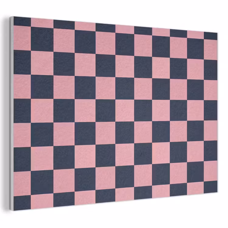 Akoestisch schilderij - Traditioneel - Patroon - Blauw - Roze — 1