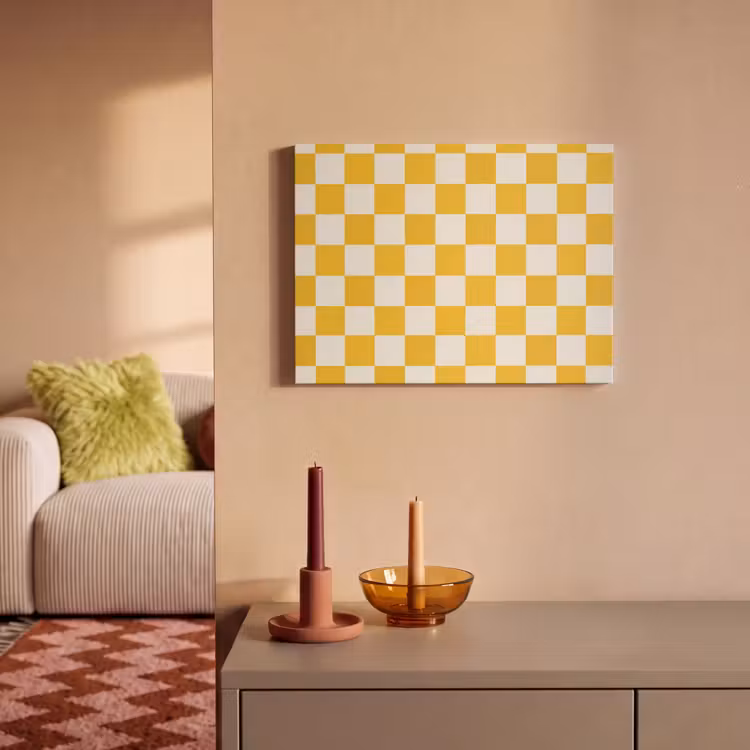 Akoestisch schilderij - Traditioneel - Patroon - Geel — 2