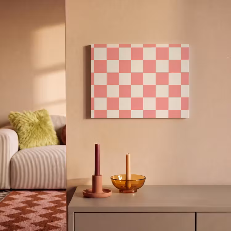 Akoestisch schilderij - Traditioneel - Patroon - Roze — 2