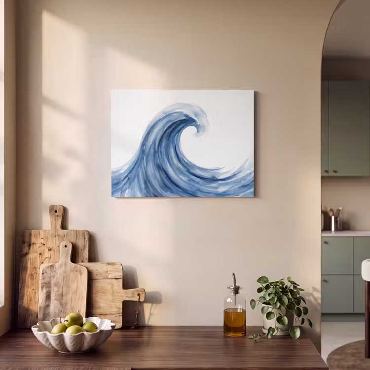 Akoestisch schilderij - Water - Beweging - Natuur - Modern - Blauw — 3