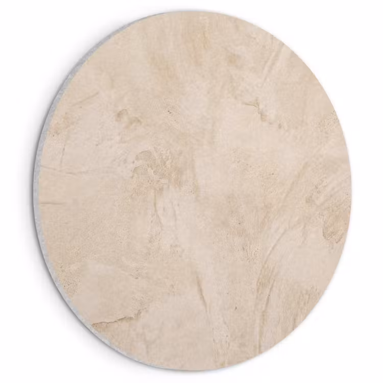 Akoestisch schilderij rond - Textuur - Patroon - Abstract - Modern - Beige — 1