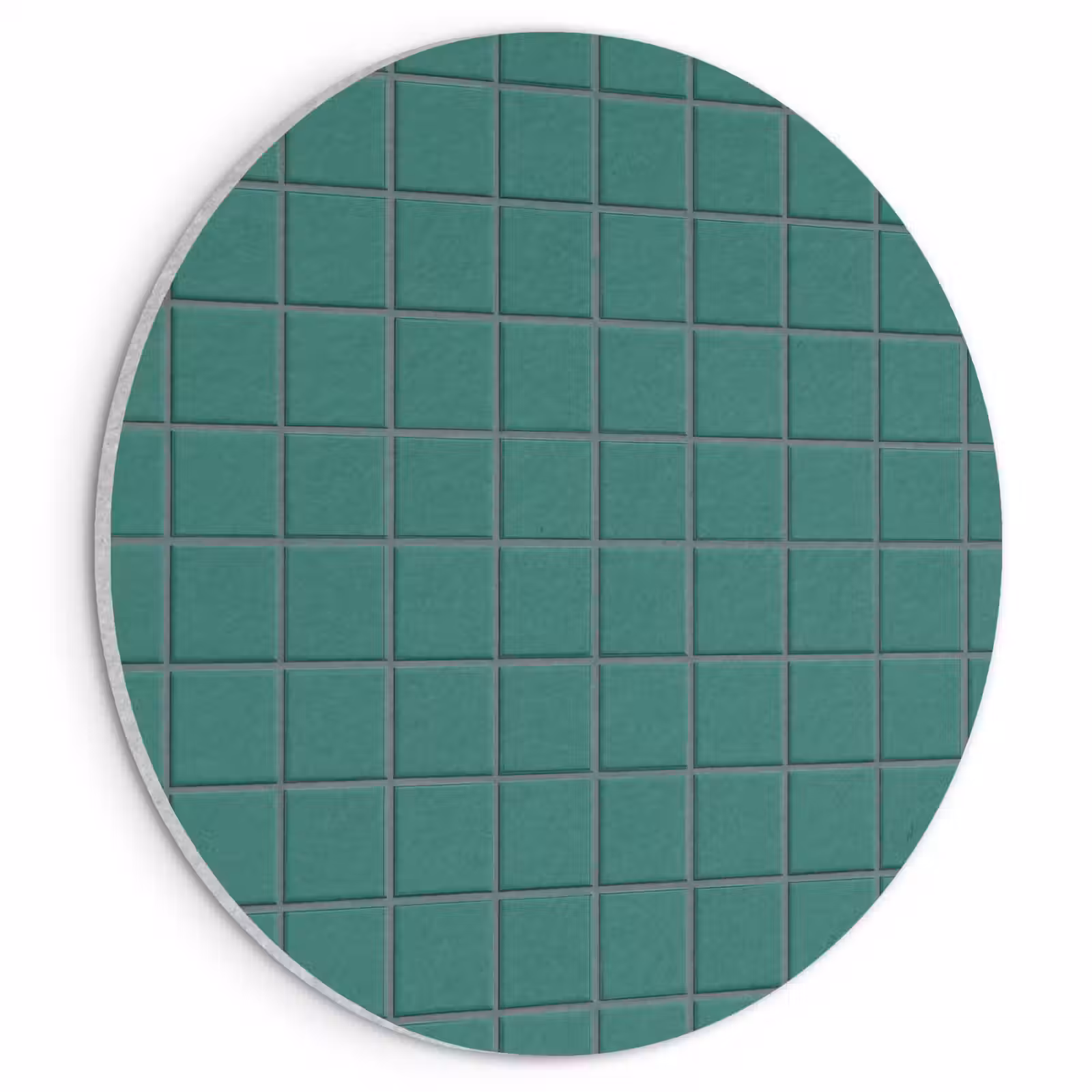 Akoestisch schilderij rond - Patroon - Patroon - Smaragd — 1