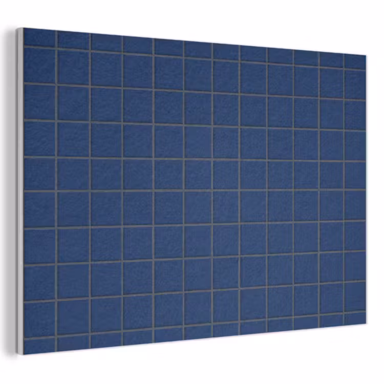 Akoestisch schilderij - Tegel - Patroon - Blauw — 1